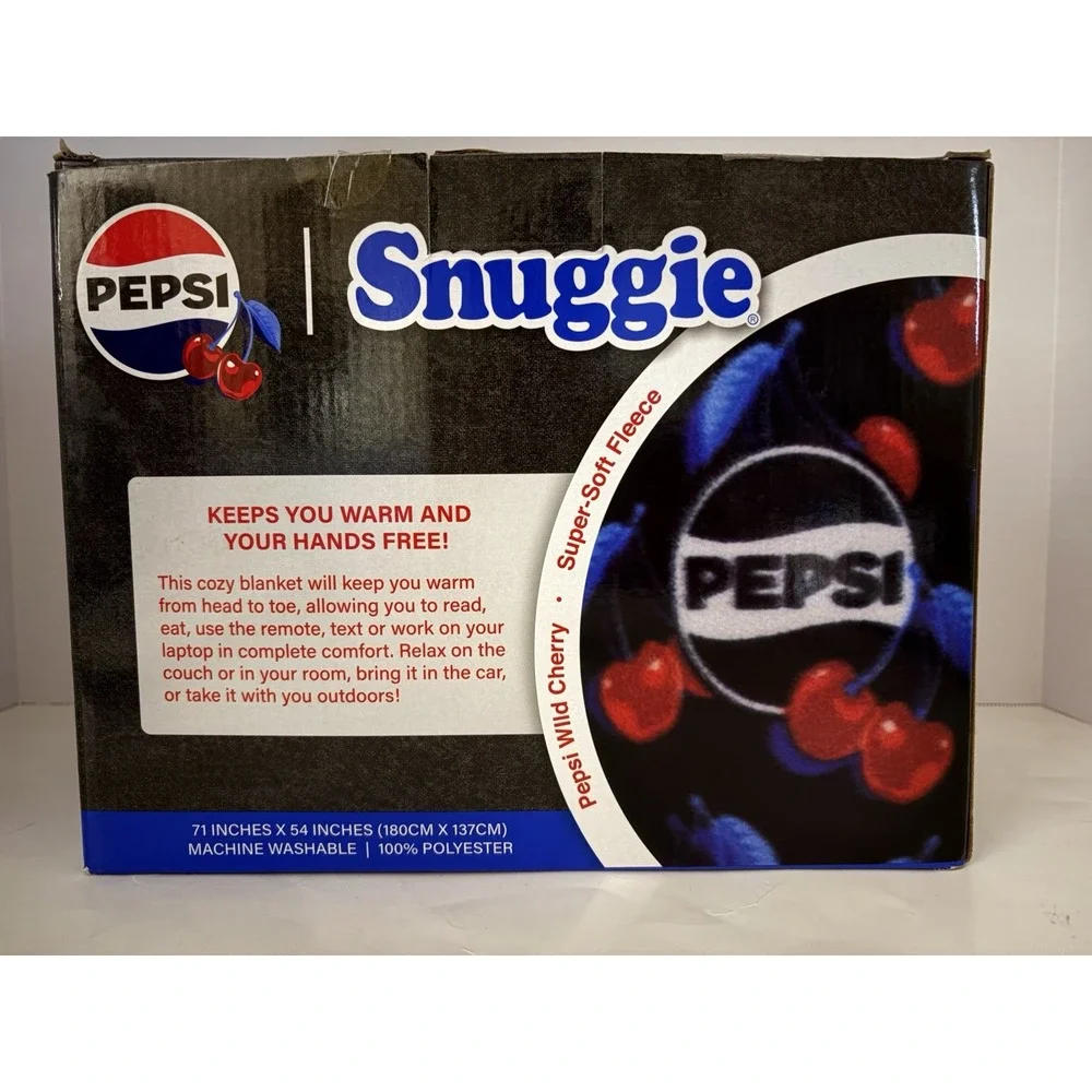 NEW Snuggie Pepsi Wild Cherry 71 x 54